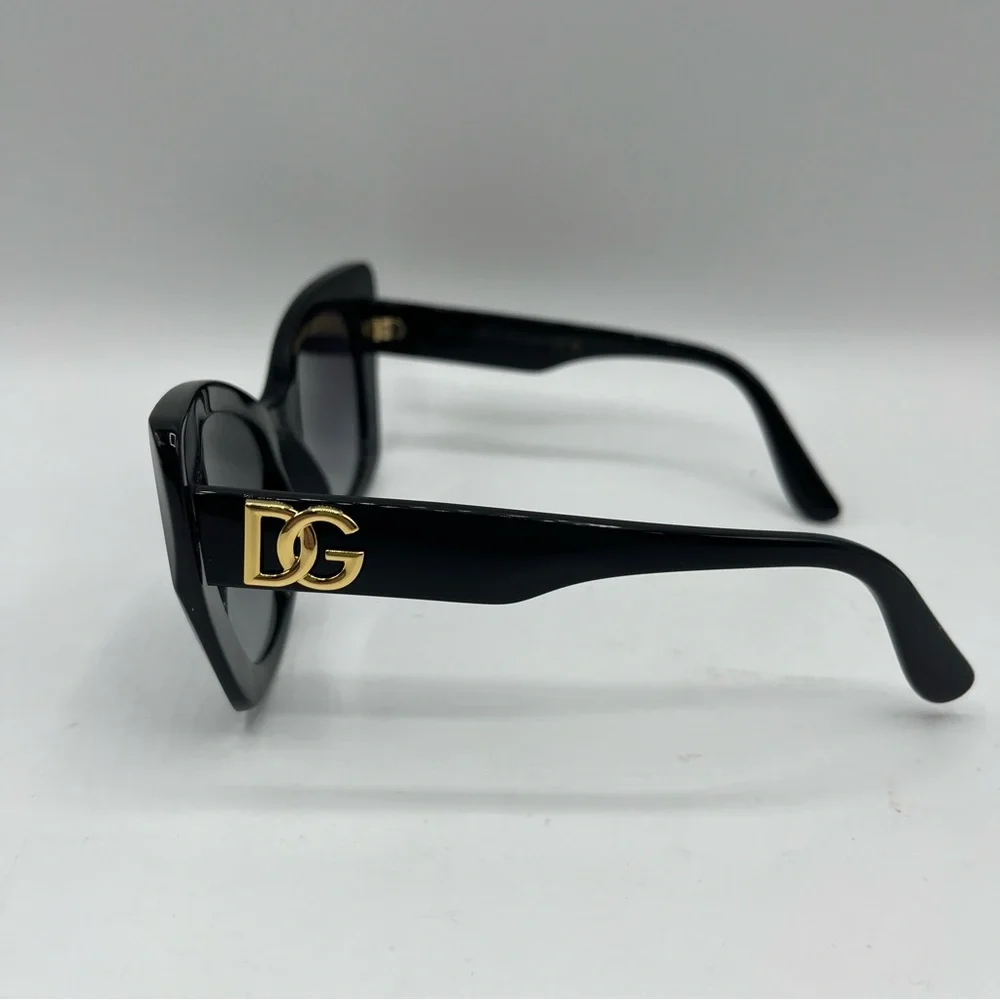 Dolce & Gabbana Women’s Cat Eye Sunglasses DG4405 Black - Picture 4 of 9